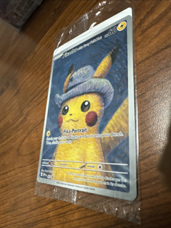 Pokemon TCG Pikachu With Grey Felt Hat 085 Promo Van Gogh Sealed Card - Image 3
