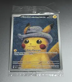 Pokemon TCG Pikachu With Grey Felt Hat 085 Promo Van Gogh Sealed Card - Image 1