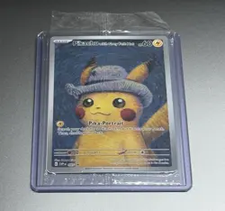 Pokemon TCG Pikachu With Grey Felt Hat 085 Promo Van Gogh Sealed Card - Image 3