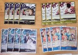 (52) Bandai ONE PIECE Holographics Holo Foils Trading Card Deck Builder Lot OPO1 - Image 2