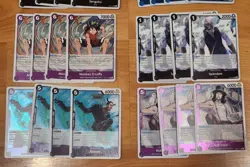 (52) Bandai ONE PIECE Holographics Holo Foils Trading Card Deck Builder Lot OPO1 - Image 4