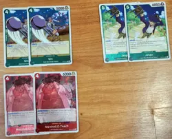 (52) Bandai ONE PIECE Holographics Holo Foils Trading Card Deck Builder Lot OPO1 - Image 5