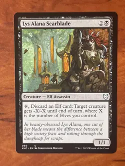 Lys Alana Scarblade MTG Magic the Gathering Card NM Near Mint KHC - Image 1