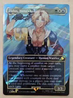 Tidus Yuna's Guardian #0213 Borderless Surge Foil FINAL FANTASY RAW NEAR MINT - Image 1