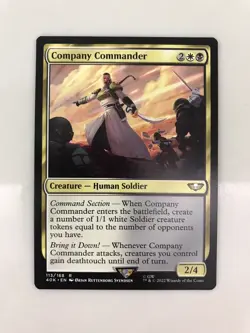 Company Commander MTG Magic the Gathering Card NM Near Mint Warhammer 40K - Image 1