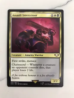 Assault Intercessor MTG Magic the Gathering Card NM Near Mint Warhammer 40K - Image 1