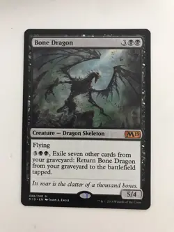 Bone Dragon MTG Magic the Gathering Card NM Near Mint M19 - Image 1