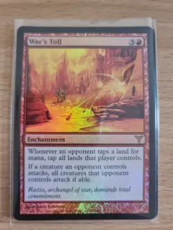 MTG FOIL War's Toll - Dissension Magic the Gathering Rare NM - Image 1
