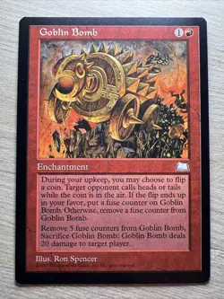 MTG Magic The Gathering - GOBLIN BOMB - Weatherlight - Image 1