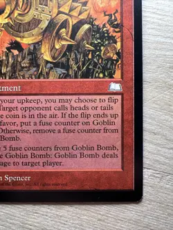 MTG Magic The Gathering - GOBLIN BOMB - Weatherlight - Image 2