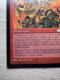 MTG Magic The Gathering - GOBLIN BOMB - Weatherlight - Image 3