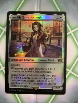 Aerith Gainsborough Rare Foil - FIN 0004 NM - MTG Magic - Image 1