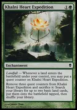 Khalni Heart Expedition -Foil Light Play MTG Zendikar - Image 1