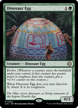 Dinosaur Egg - 92 - Commander: The Lost Caverns of Ixalan- Near Mint - MTG - Image 1