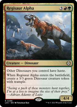 Regisaur Alpha - 286 - Commander: The Lost Caverns of Ixalan- Near Mint - MTG - Image 1