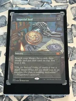 MTG Imperial Seal Borderless Foil -Double Masters 2022 [2X2] NM Pack Fresh - Image 1