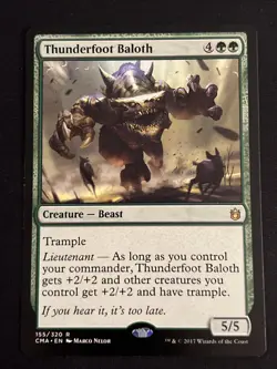 1x Thunderfoot Baloth (155) Commander Anthology LP MTG Magic the Gathering x1 - Image 1