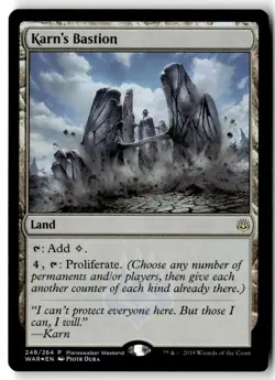 MTG Foil Karn's Bastion - Planeswalker Event Promos Moderately Played English - Image 1