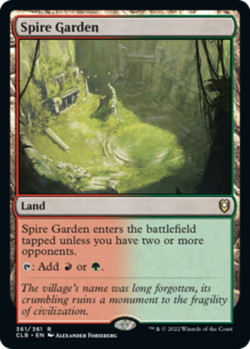 [1x] Spire Garden - Foil Near Mint, English Commander Legends: Battle For Baldur - Image 1