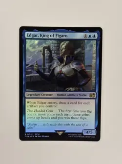 Edgar, King of Figaro Foil Magic the Gathering Final Fantasy MTG FFVI - Image 1