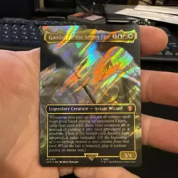 Gandalf of the Secret Fire (Borderless Surge Foil) Lord of the Rings 0551 NM - Image 1