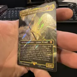Gandalf of the Secret Fire (Borderless Surge Foil) Lord of the Rings 0551 NM - Image 3