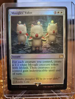 Magic: The Gathering Final Fantasy Moogles Valor FOIL #0027 - Image 1