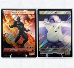 Alien Warrior\Alien (Surge Foil) Double-sided Token Doctor Who Edition NM - Image 1