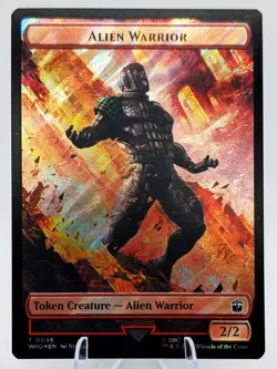 Alien Warrior\Alien (Surge Foil) Double-sided Token Doctor Who Edition NM - Image 2