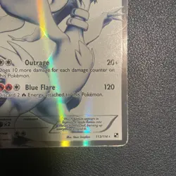 Pokemon Reshiram TCG Card 113/114 Black White Full Art Ultra Rare LP - Image 3