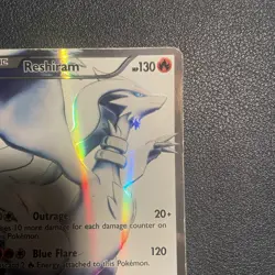 Pokemon Reshiram TCG Card 113/114 Black White Full Art Ultra Rare LP - Image 4