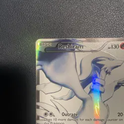 Pokemon Reshiram TCG Card 113/114 Black White Full Art Ultra Rare LP - Image 5