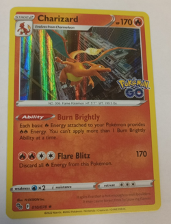 Charizard Holographic 10/78 2022 Pokemon GO NM - Image 1