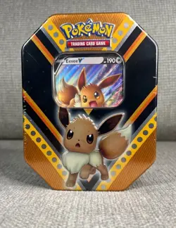 Pokemon TCG Pikachu, Eevee & Eternatus V Powers Tins (Lot Of 3) NEW SEALED - Image 3