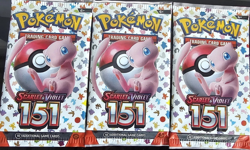 Pokemon TCG: Scarlet & Violet 151 - English Booster Pack x 3 - Brand New Sealed - Image 1