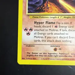 Moltres 21 Wizards Of The Coast Original Black Star Promo Pokemon Card - Image 5