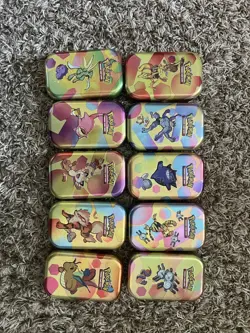 Pokemon 151 Mini Tin Complete Art Set + Coins (READ DESC) - Image 1