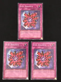 Playset of 3x D.D. Dynamite Common Yugioh Card FET / SDDE - Image 2