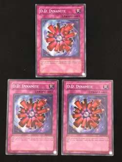 Playset of 3x D.D. Dynamite Common Yugioh Card FET / SDDE - Image 4