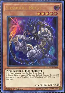 Shaddoll Beast BLHR-EN083 Battles of Legend: Hero's Revenge 1st Ed - Yugioh Card - Image 1