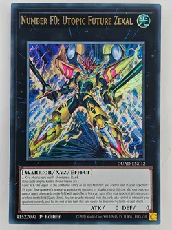 Yu Gi Oh - DUAD-EN042 Number F0: Utopic Future Zexal - Ultra Rare - Image 1