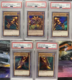 Yu-Gi-Oh! Exodia The Forbidden One Lost Art Promo Complete PSA 10 Set - Image 2