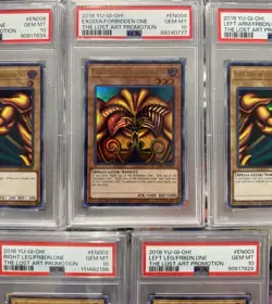 Yu-Gi-Oh! Exodia The Forbidden One Lost Art Promo Complete PSA 10 Set - Image 4