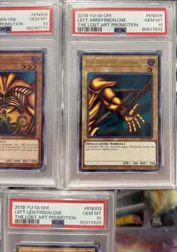 Yu-Gi-Oh! Exodia The Forbidden One Lost Art Promo Complete PSA 10 Set - Image 5