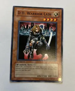 Yu-Gi-Oh D.D. Warrior Lady #SD5-EN011 1st Edition Excellent Condition - Image 1