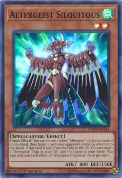 Altergeist Silquitous - MP18-EN114 - Super Rare - 1st Edition - Lightly Played - Image 1