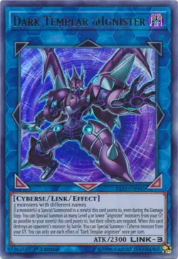 Yugioh! LP Dark Templar @Ignister - IGAS-EN045 - Ultra Rare - 1st Edition Lightl - Image 1