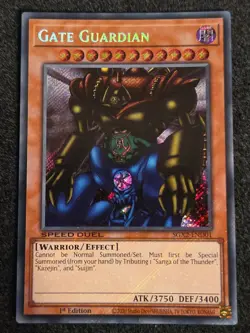 Yu-Gi-Oh Gate Guardian SGX2-END01 Secret Rare 1st Edition - Image 1