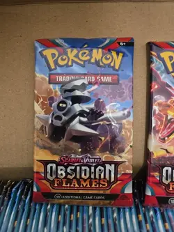Pokemon Scarlet & Violet Obsidian Flames BOOSTER PACK (10 Cards) Sealed New - Image 2