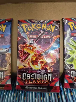 Pokemon Scarlet & Violet Obsidian Flames BOOSTER PACK (10 Cards) Sealed New - Image 3